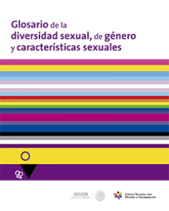 Portada: Glosario de la diversidad sexual, de género y características sexuales