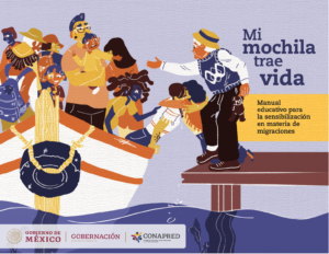 Portada: Mi mochila trae vida. Manual educativo para la sensibilización en materia de migraciones